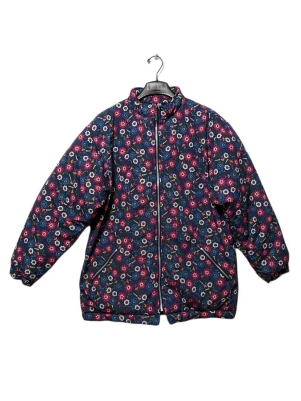 HANNA ANDERSSON Women's Floral Puffer Coat M